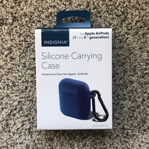blue silicone airpod case